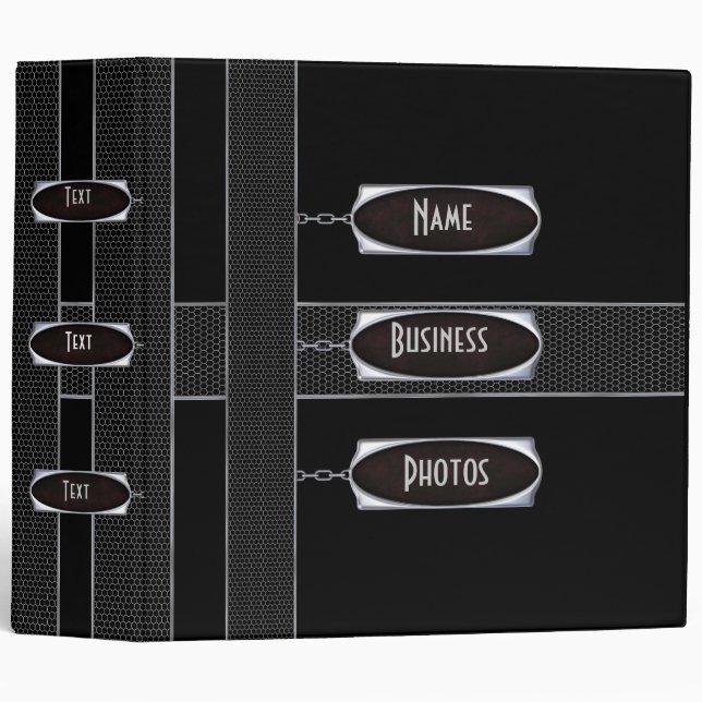 Binder Photo Business Black Metal 3 (Front/Spine)