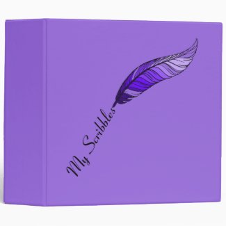 Binder - Purple Feather Pen