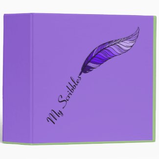 Binder - Purple Feather Pen