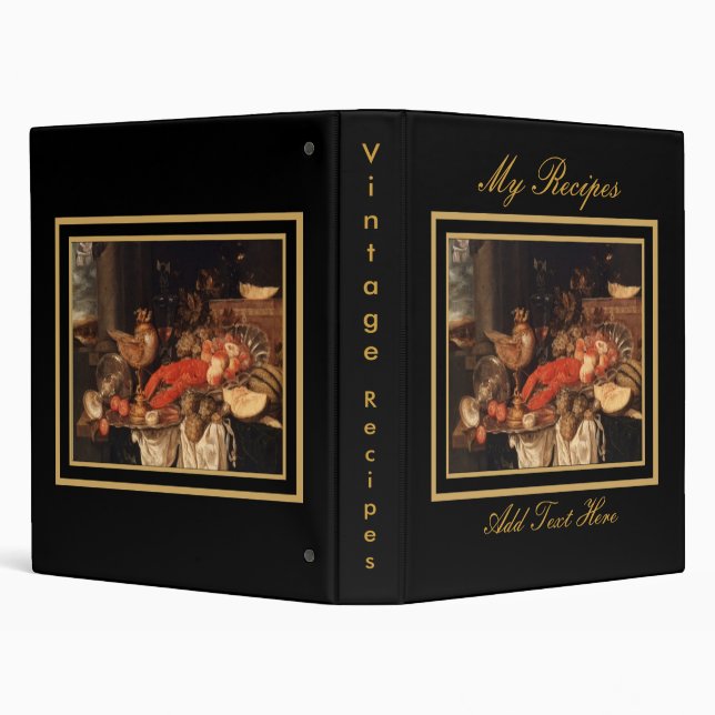 Binder Recipe Book Still Life Food Feasts (Background)