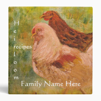 Binder - Recipes - Rooster/Chicken Art