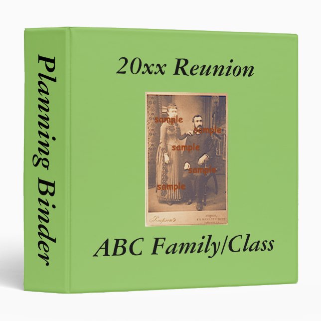 Binder -  Reunion Planning Book (Front/Spine)