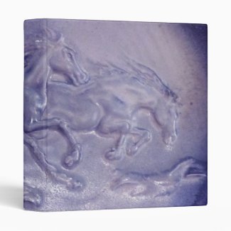 Binder - Running Horses in Blue