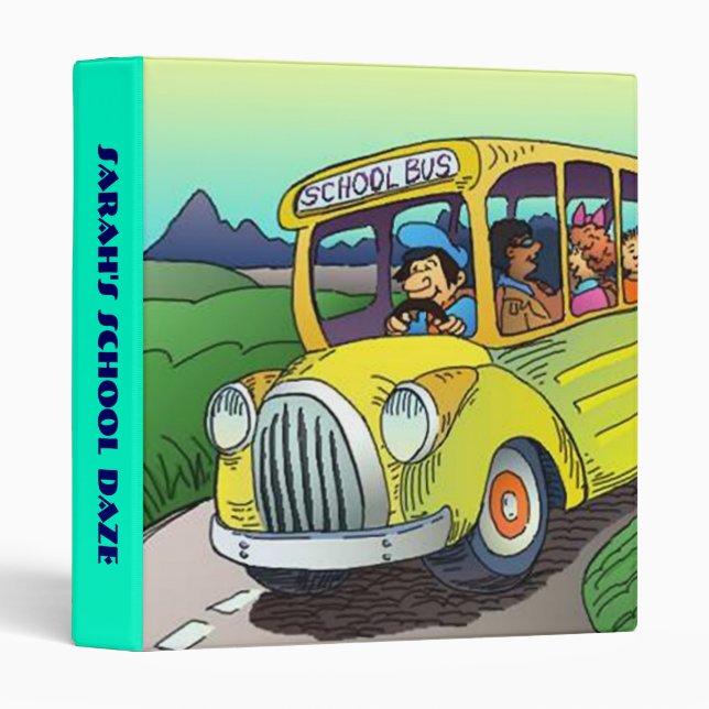 BINDER School Daze Keepsake Art Drawings Homework (Front/Spine)