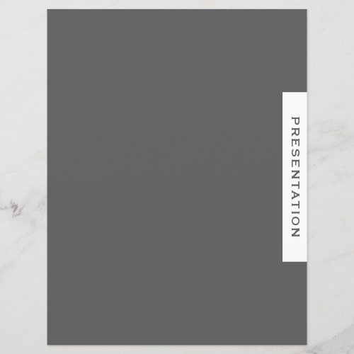 Binder Section Divider  Presentation  Gray