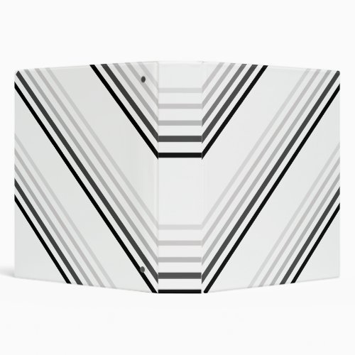 Binder _ Shades of Gray Diagonal Stripes