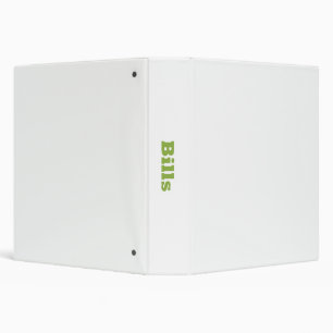 Binder to organize Bills