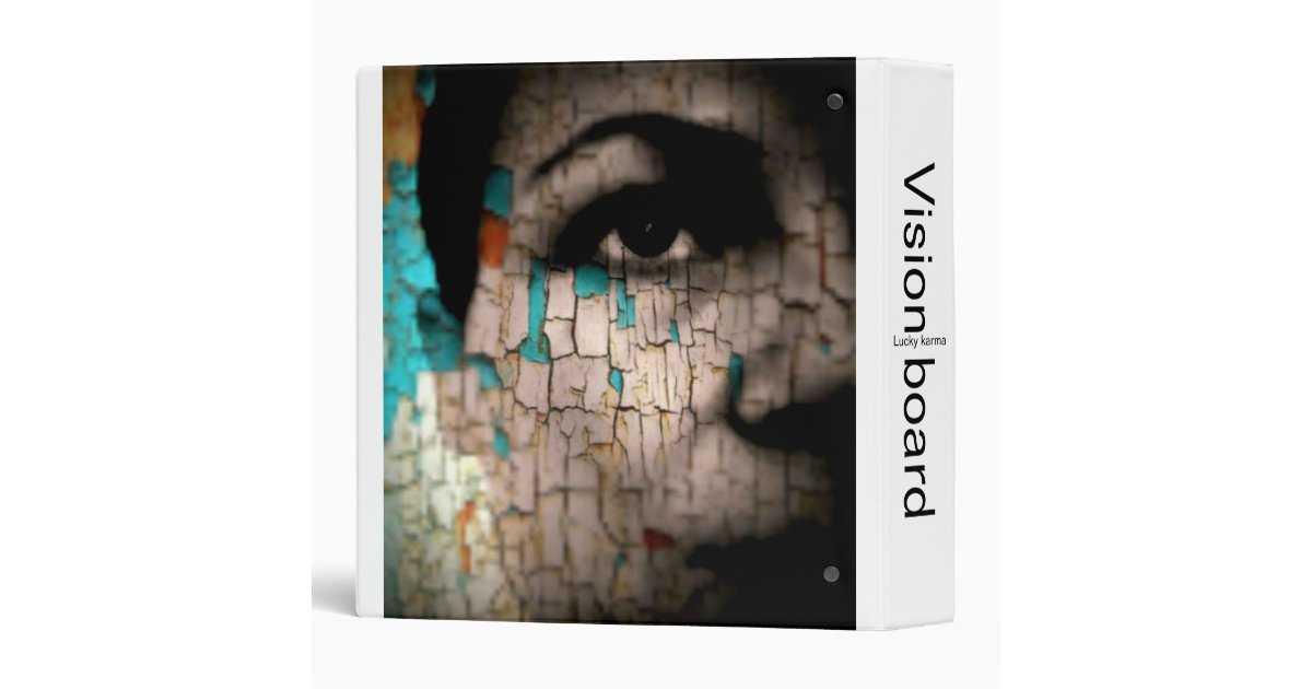Binder vision board by lucky karma Zazzle