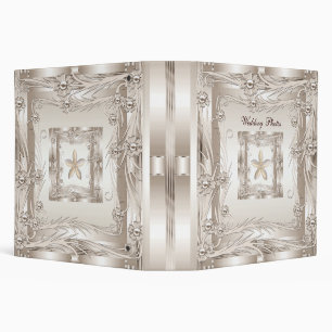 Binder Wedding Photo Album Cream Art Deco
