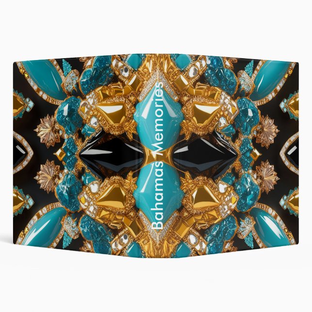 Binder with Bahamas Colors Design (Background)