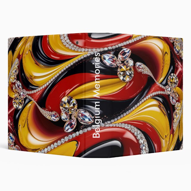 Binder with Belgium Colors Design (Background)