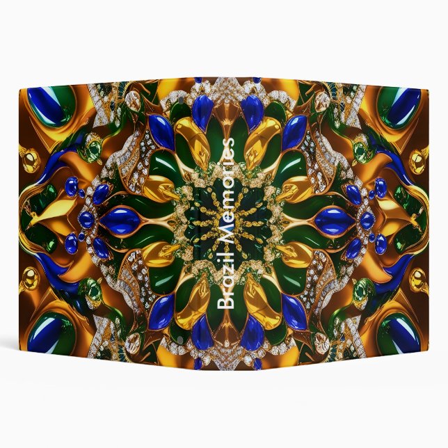Binder with Brazil Colors Design (Background)