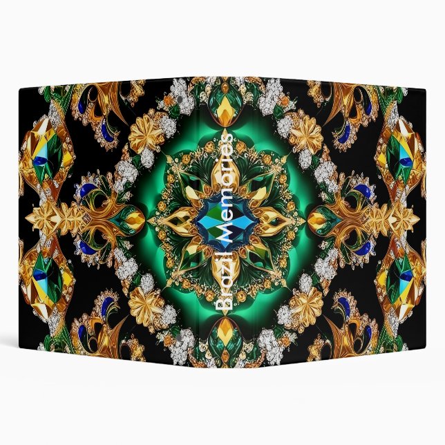 Binder with Brazilian Colors Design (Background)