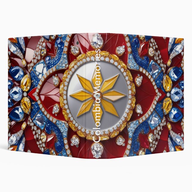 Binder with Colombia Colors Design (Background)