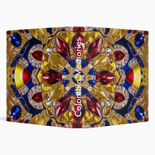 Binder with Colombia Colors Design (Background)