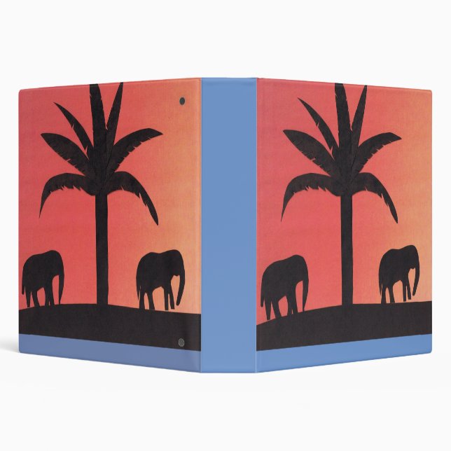 Binder with Elephant Design (Background)