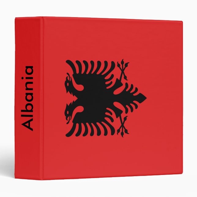 Binder with Flag of Albania (Front/Spine)