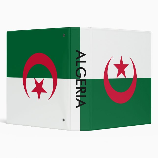 Binder with Flag of Algeria (Background)