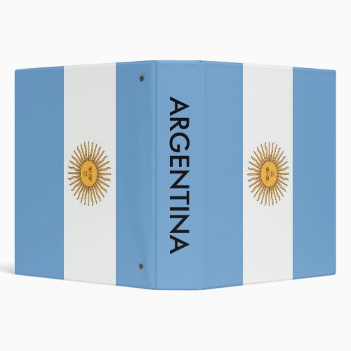 Binder with Flag of Argentina