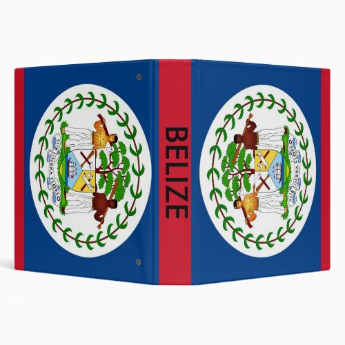 Binder with Flag of Belize