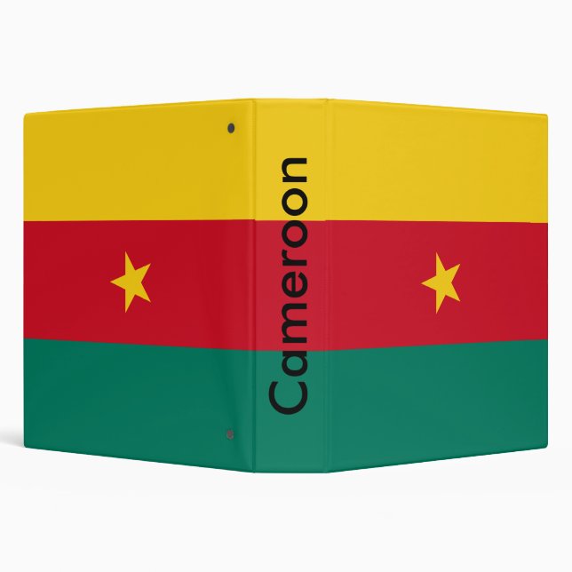 Binder with Flag of Cameroon (Background)