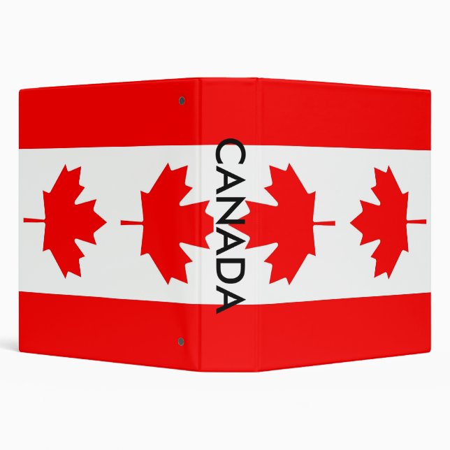 Binder with Flag of Canada (Background)