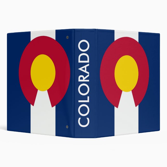 Binder with Flag of Colorado, USA (Background)