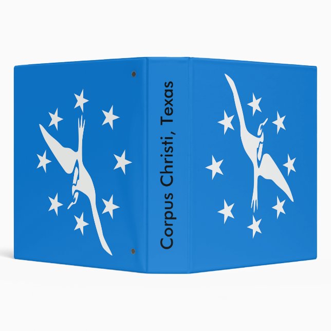 Binder with Flag of Corpus Christi, USA (Background)