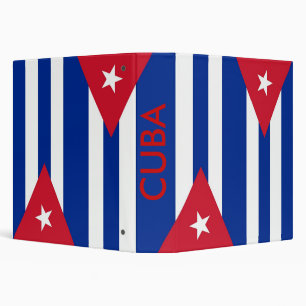Binder with Flag of Cuba