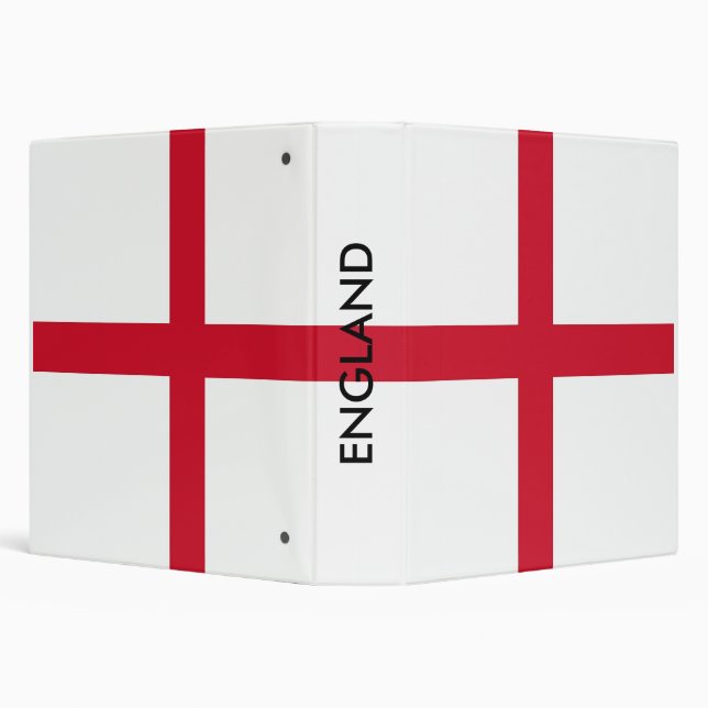 Binder with Flag of England (Background)