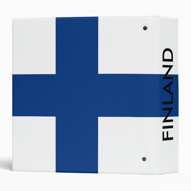 Binder with Flag of Finland (Back/Spine)