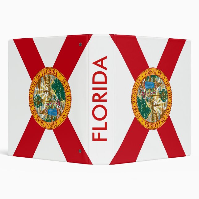 Binder with Flag of Florida, USA (Background)
