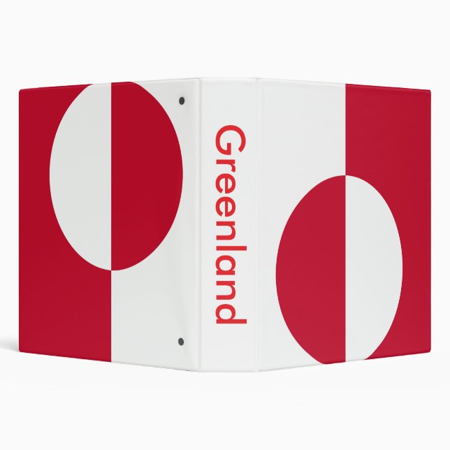 Binder with Flag of Greenland (Background)