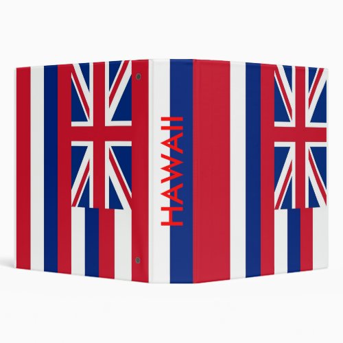 Binder with Flag of Hawaii USA