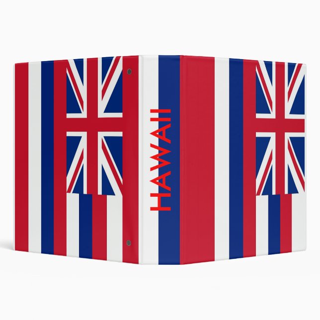 Binder with Flag of Hawaii, USA (Background)