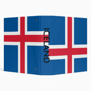 Binder with Flag of Iceland