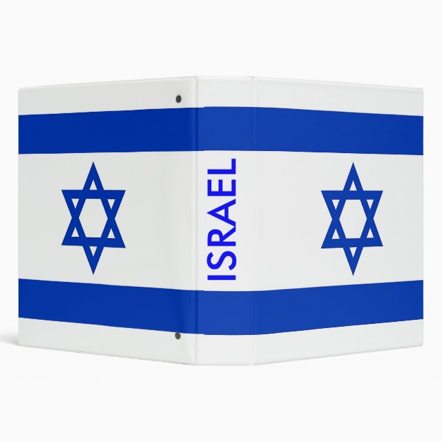 Binder with Flag of Israel (Background)