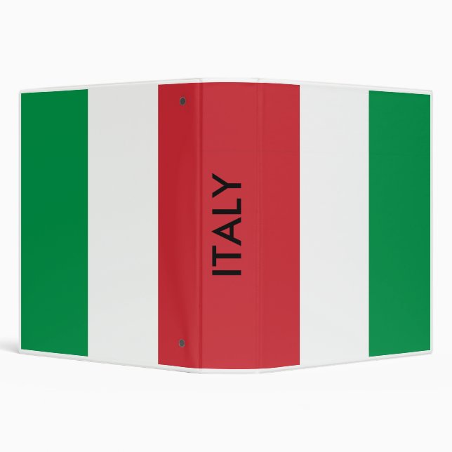 Binder with Flag of Italy (Background)