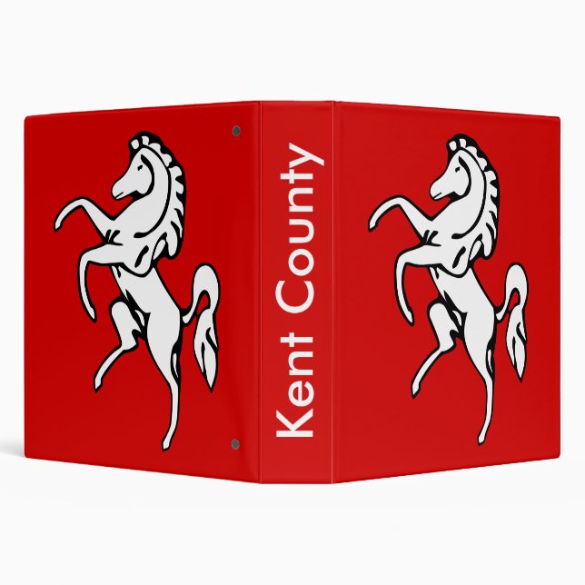 Binder with Flag of Kent County, England (Background)