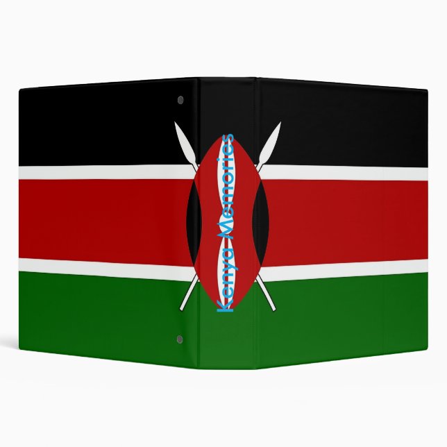 Binder with Flag of Kenya (Background)