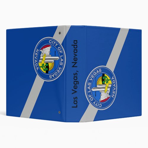 Binder with Flag of Las Vegas Nevada USA