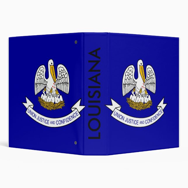 Binder with Flag of Louisiana, USA (Background)