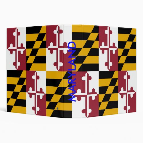 Binder with Flag of Maryland USA