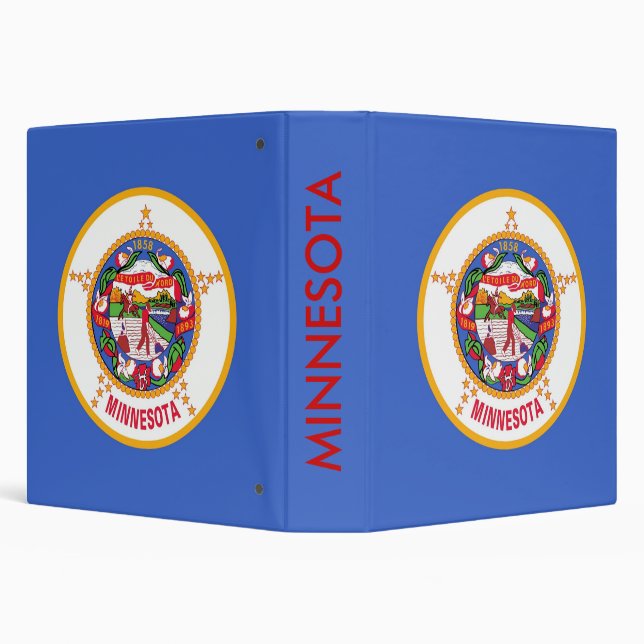 Binder with Flag of Minnesota, USA (Background)