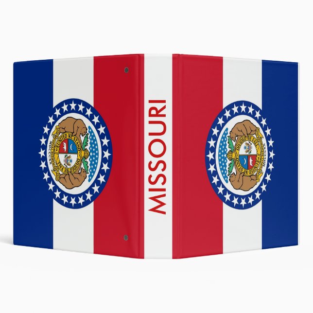 Binder with Flag of Missouri, USA (Background)