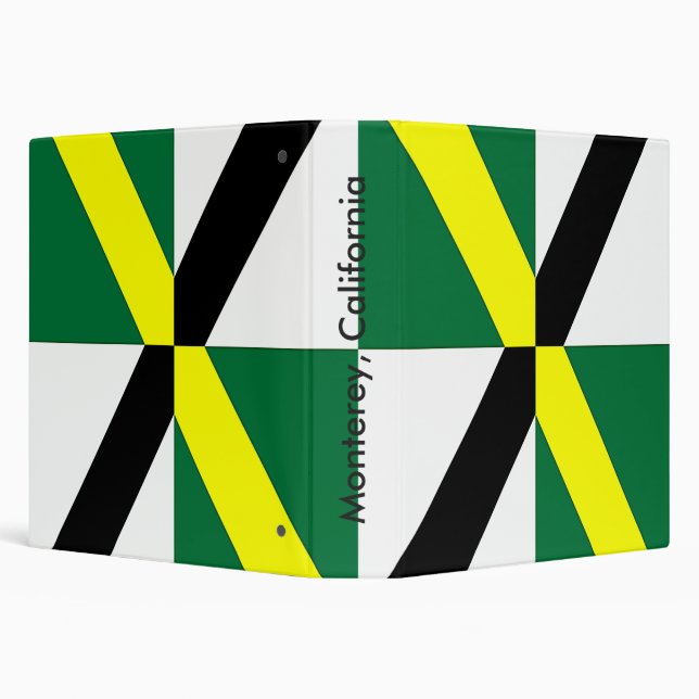 Binder with Flag of Monterey, California, USA (Background)