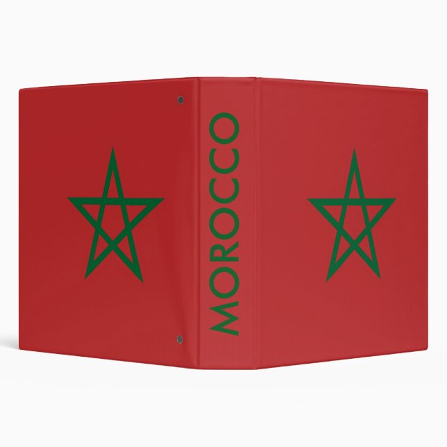 Binder with Flag of Morocco (Background)