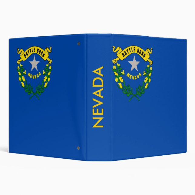 Binder with Flag of Nevada, USA (Background)