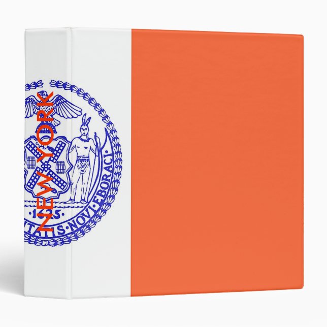 Binder with Flag of New York, USA (Front/Spine)