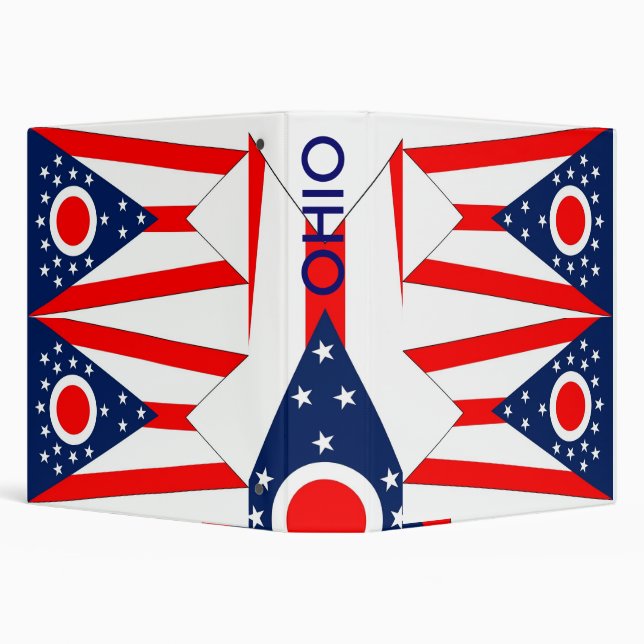 Binder with Flag of Ohio, USA (Background)